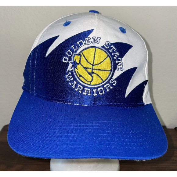 Vintage 90's Authentic Golden State Warriors Snapback Hat Shark Tooth Logo 7 - Picture 2 of 16
